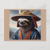 Sloth Samurai Briefkaart (Voorkant)