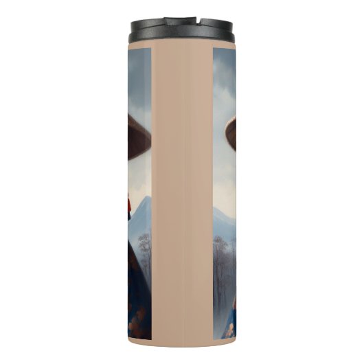 Sloth Samurai Thermosbeker (Achterkant)