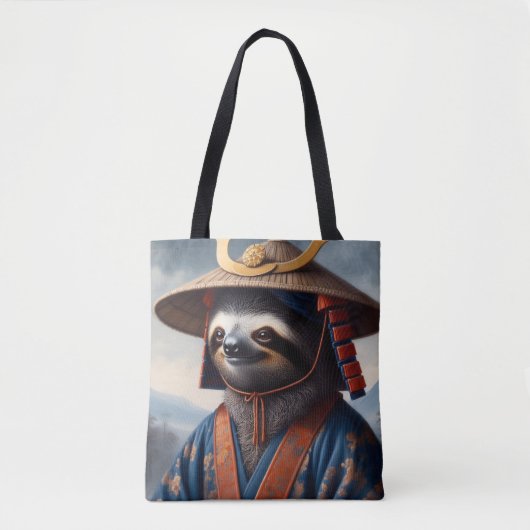 Sloth Samurai Tote Bag (Voorkant)