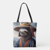 Sloth Samurai Tote Bag (Achterkant)