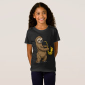 Sloth Saxophone T-shirt (Voorkant volledig)