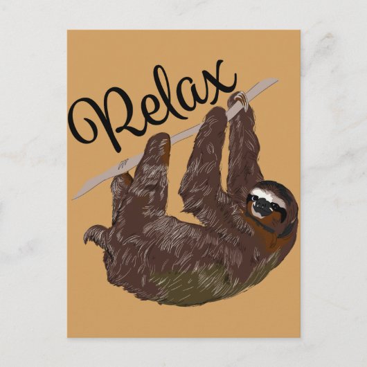 Sloth Says Briefkaart (Voorkant)