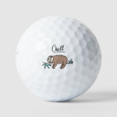 Sloth Says Chill Golfballen (Voorkant)