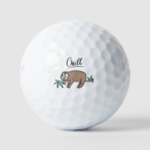 Sloth Says Chill Golfballen