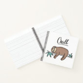 Sloth Says Chill Notitieboek (Binnen)