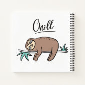Sloth Says Chill Notitieboek (Achterkant)