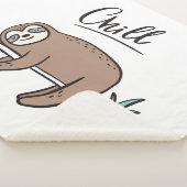 Sloth Says Chill Sherpa Deken (3/4)