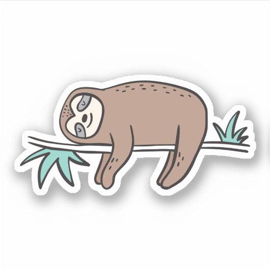 Sloth Says Chill Sticker (Voorkant)