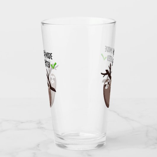 Sloth Says | Sleufmodus geactiveerd Glas (Links)