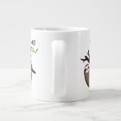 Sloth Says | Sleufmodus geactiveerd Grote Koffiekop (Achterkant)