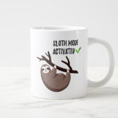 Sloth Says | Sleufmodus geactiveerd Grote Koffiekop (Rechts)
