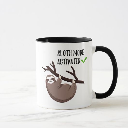 Sloth Says | Sleufmodus geactiveerd Mok (Rechts)