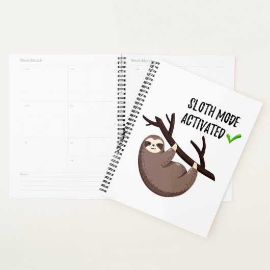 Sloth Says | Sleufmodus geactiveerd Planner (Display)
