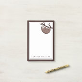 Sloth Says | Sleufmodus geactiveerd Post-it® Notes (Op bureau)