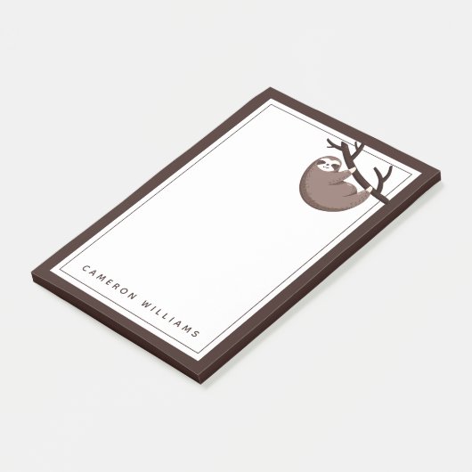 Sloth Says | Sleufmodus geactiveerd Post-it® Notes (Schuin)