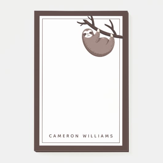 Sloth Says | Sleufmodus geactiveerd Post-it® Notes (Voorkant)