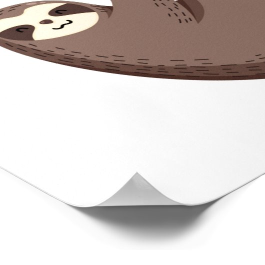 Sloth Says | Sleufmodus geactiveerd Poster (Hoek)