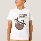Sloth Says | Sleufmodus geactiveerd T-shirt (Voorkant)