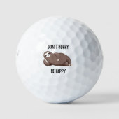 Sloth Says | Wees niet snel gelukkig Golfballen (Voorkant)