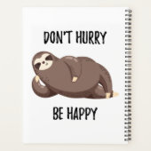 Sloth Says | Wees niet snel gelukkig Planner (Achterkant)