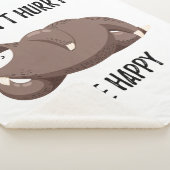 Sloth Says | Wees niet snel gelukkig Sherpa Deken (3/4)