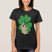Sloth Shamrock Cute C Lazy St Patricks Day Animal  T-shirt (Voorkant)