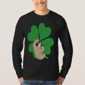 Sloth Shamrock Cute C Lazy St Patricks Day Animal  T-shirt (Voorkant)