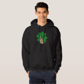 Sloth Shamrock Cute Clover Lazy St Patricks Day An Hoodie (Voorkant volledig)