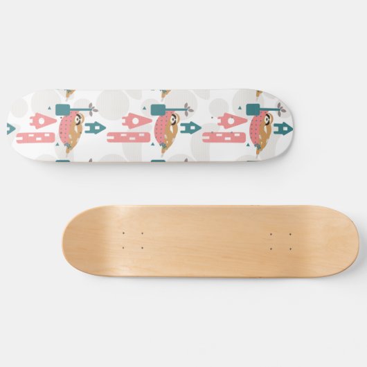 Sloth Skateboard Girls Schaats Deck (Horizontaal)