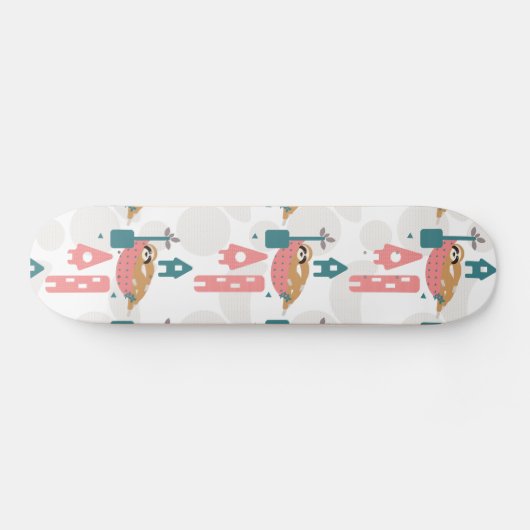 Sloth Skateboard Girls Schaats Deck (Horizontaal)
