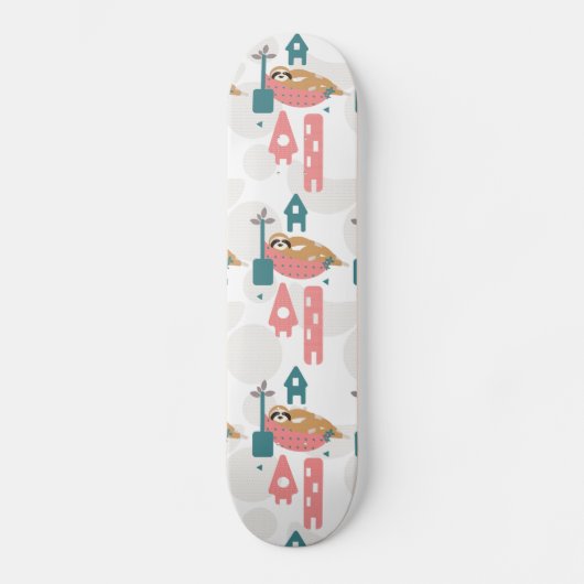 Sloth Skateboard Girls Schaats Deck (Voorkant)