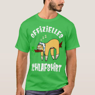 Sloth Slaap Shirt Pyjama Funny Late Riser