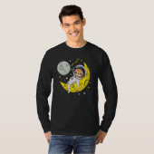 Sloth Sleeping on The Moon  Cute Astronaut Sloth T-shirt (Voorkant volledig)