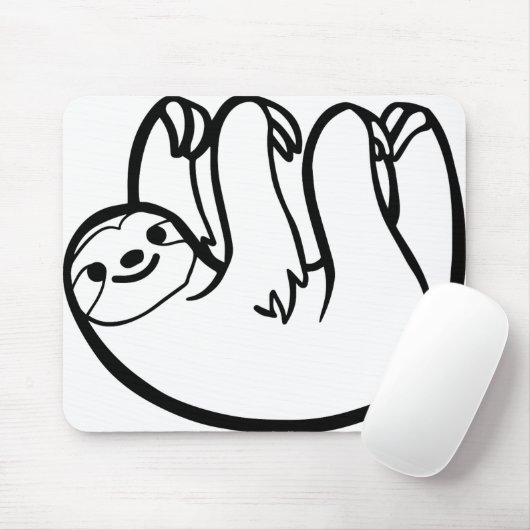 sloth - Sloth grappig Muismat (Met muis)