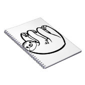 sloth - Sloth grappig Notitieboek (Rechterzijde)