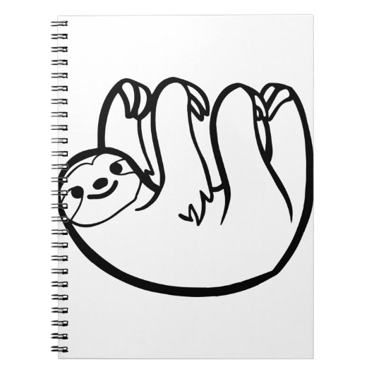 sloth - Sloth grappig Notitieboek (Voorkant)