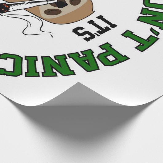 Sloth Smoking Weed Sloth Cadeaupapier (Hoek)