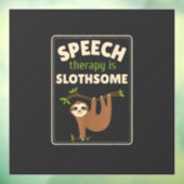 Sloth Speech Therapist Speech Therapy Pathology T- Raamsticker (Vel 3)
