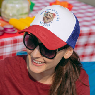 Sloth Spirit Animal Sloth-Lover Trucker Hat Pet