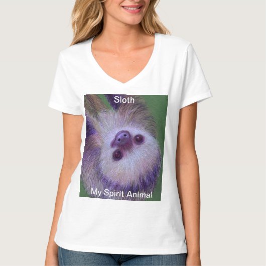 Sloth Spirit Animal T-shirt (Voorkant)