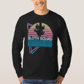 Sloth Squad Sloth Squad Sloth Lover Retro T-shirt (Voorkant)