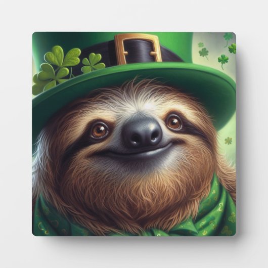Sloth St Paddys Dag Fotoplaat (Voorkant)