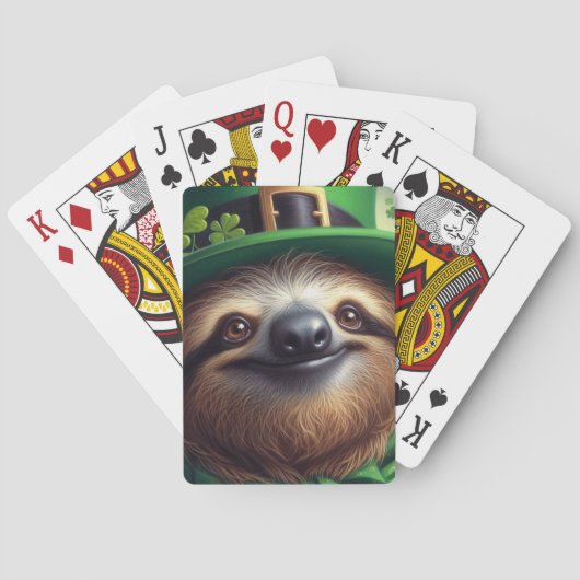 Sloth St Paddys Dag Pokerkaarten (Achterkant)