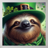Sloth St Paddys Dag Poster (Voorkant)