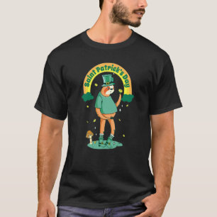 Sloth St Puffy's Day Patrick Day Gnomes and Sh T-shirt