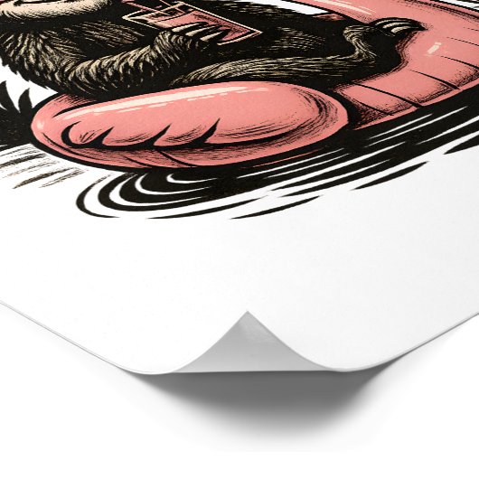 Sloth Summer Vibes Poster (Hoek)