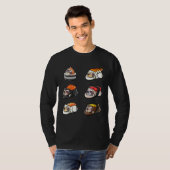 Sloth Sushi Rolls Slaapslank Sushi A T-shirt (Voorkant volledig)