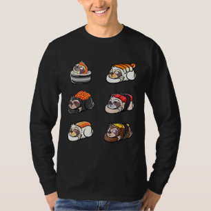 Sloth Sushi Rolls Slaapslank Sushi A T-shirt