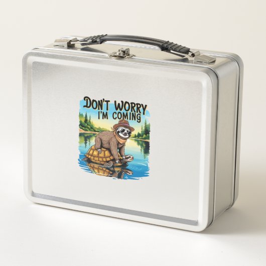 Sloth T-Shirt- Don't Worry I'm Coming (Voorkant)