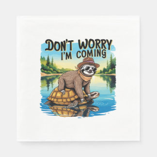 Sloth T-Shirt- Don't Worry I'm Coming Servet